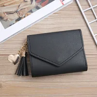 Women'S Solid Color Pu Leather Light Grey Light Green Dark Grey Magnetic Buckle Wallets sku image 6