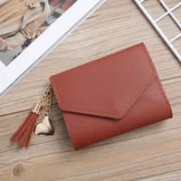 Women'S Solid Color Pu Leather Light Grey Light Green Dark Grey Magnetic Buckle Wallets sku image 2