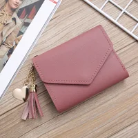 Women'S Solid Color Pu Leather Light Grey Light Green Dark Grey Magnetic Buckle Wallets sku image 9