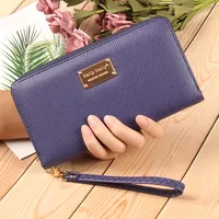 Korean Lychee Pattern Zipper Wallet sku image 5