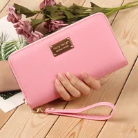 Korean Lychee Pattern Zipper Wallet sku image 3