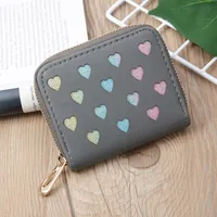 Korean Hollow Glitter Heart Coin Purse sku image 3