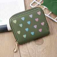 Korean Hollow Glitter Heart Coin Purse sku image 4