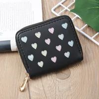 Korean Hollow Glitter Heart Coin Purse sku image 6
