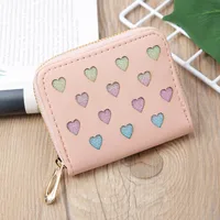 Korean Hollow Glitter Heart Coin Purse sku image 9
