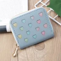 Korean Hollow Glitter Heart Coin Purse sku image 11