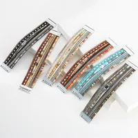 Bohemian Wide-brimmed Color Woven Multilayer Leather Bracelet Wholesale main image 2