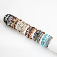 Bohemian Wide-brimmed Color Woven Multilayer Leather Bracelet Wholesale main image 3