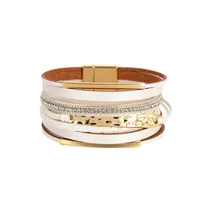 Bohemian Printing Alloy Rhinestones Women's Bracelets main image 2