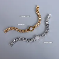 Fashion Geometric 304 Stainless Steel 18K Gold Plated Shell Bracelets In Bulk main image 3