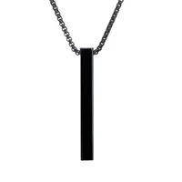 Simple Style Geometric Stainless Steel Titanium Steel Plating Men's Pendant Necklace sku image 1
