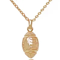 Fashion Round Alloy Plating Unisex Pendant Necklace sku image 4