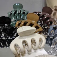Fashion Solid Color Resin Hairclip Wholesale main image 2