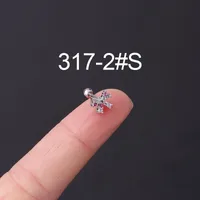 Ear Cartilage Rings & Studs Geometric Copper Plating Artificial Gemstones sku image 2