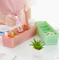Plastic Five-compartment Panties Socks Storage Box main image 3