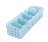 Plastic Five-compartment Panties Socks Storage Box main image 5