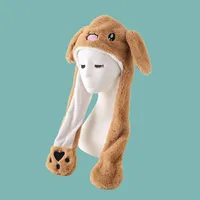 Korean Long-eared Rabbit Knitted Hat sku image 3