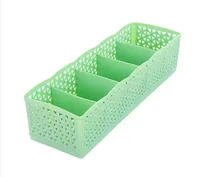 Plastic Five-compartment Panties Socks Storage Box sku image 3