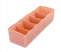 Plastic Five-compartment Panties Socks Storage Box sku image 4