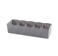 Plastic Five-compartment Panties Socks Storage Box sku image 5