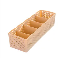 Plastic Five-compartment Panties Socks Storage Box sku image 2