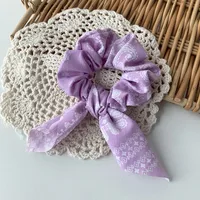 Korea Elegant Cashew Ribbon Hair Scrunchies sku image 1