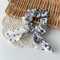 Korea Elegant Cashew Ribbon Hair Scrunchies sku image 3