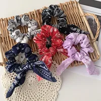 Korea Elegant Cashew Ribbon Hair Scrunchies main image 3