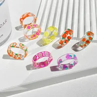 Simple Fruit Resin Ring main image 1