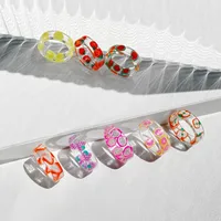 Simple Fruit Resin Ring main image 3