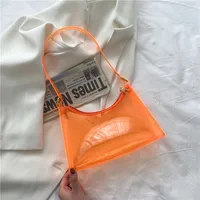 Korean Fashion Simple Transparent Jelly Bag sku image 4