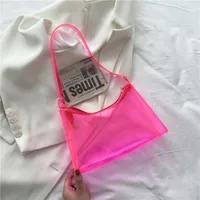 Korean Fashion Simple Transparent Jelly Bag sku image 5