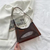 Korean Fashion Simple Transparent Jelly Bag sku image 6