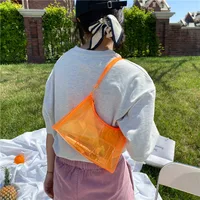 Korean Fashion Simple Transparent Jelly Bag main image 2