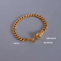 Fashion Animal 304 Stainless Steel 18K Gold Plated Zircon Bracelets In Bulk main image 2