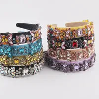 New Fashion Baroque Multicolor Diamond-studded Rhinestone Headband main image 1
