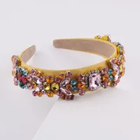 New Fashion Baroque Multicolor Diamond-studded Rhinestone Headband main image 2