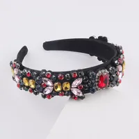 New Fashion Baroque Multicolor Diamond-studded Rhinestone Headband main image 3