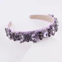 New Fashion Baroque Multicolor Diamond-studded Rhinestone Headband main image 5