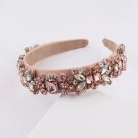 New Fashion Baroque Multicolor Diamond-studded Rhinestone Headband sku image 7