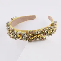New Fashion Baroque Multicolor Diamond-studded Rhinestone Headband sku image 4
