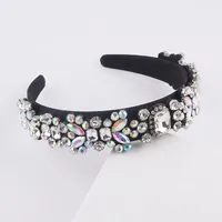 New Fashion Baroque Multicolor Diamond-studded Rhinestone Headband sku image 8