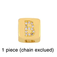 Fashion Diamond-studded Dice 26 Letter Bracelet Wholesale main image 5