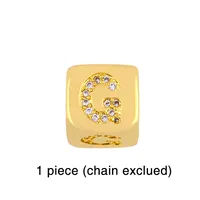 Fashion Diamond-studded Dice 26 Letter Bracelet Wholesale sku image 8