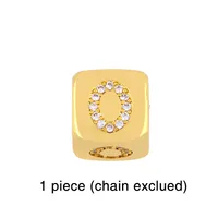 Fashion Diamond-studded Dice 26 Letter Bracelet Wholesale sku image 16