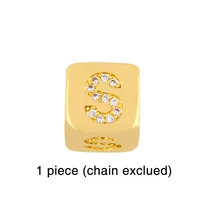 Fashion Diamond-studded Dice 26 Letter Bracelet Wholesale sku image 20