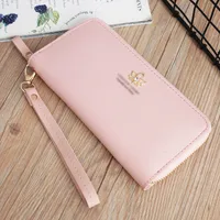 Korean Mid-length Maple Leaf Zipper Wallet Wholesale main image 2