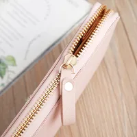 Korean Mid-length Maple Leaf Zipper Wallet Wholesale main image 3
