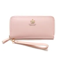 Korean Mid-length Maple Leaf Zipper Wallet Wholesale main image 5
