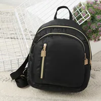 Solid Color Nylon Cloth Small Backpack main image 5